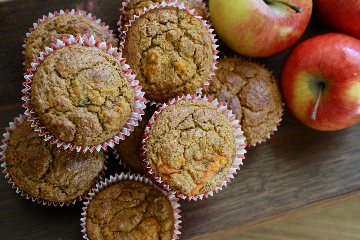 Apfel-Nussmuffins - Lecker backen